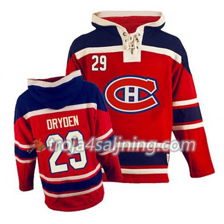 Montreal Canadiens Ken Dryden 29 Röd Sawyer Hooded Sweatshirt - Herr